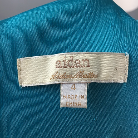 Aidan Mattox Turquoise Career Dress - Picture 6 of 8